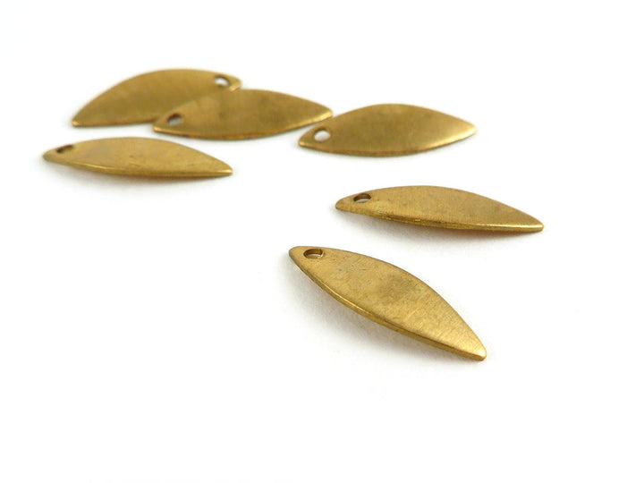 6x Breloque navette courbée (16mm x 6mm) PV-059