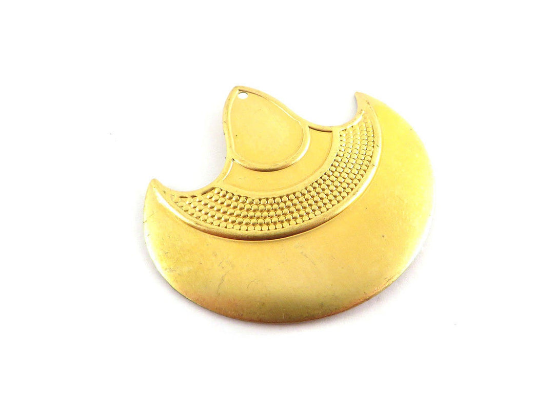 2x Pendentif croissant de lune pendule (35mm x 40mm) PV-108