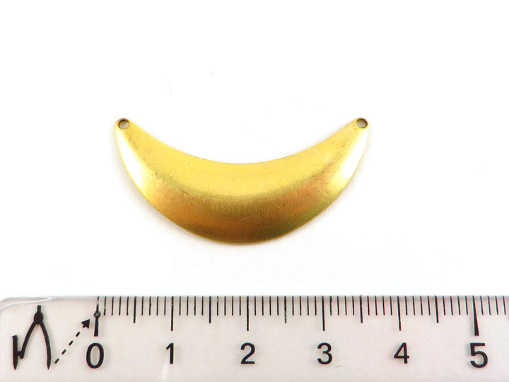 2x Connecteur croissant de lune bombé (36mm x 12mm) PV-148