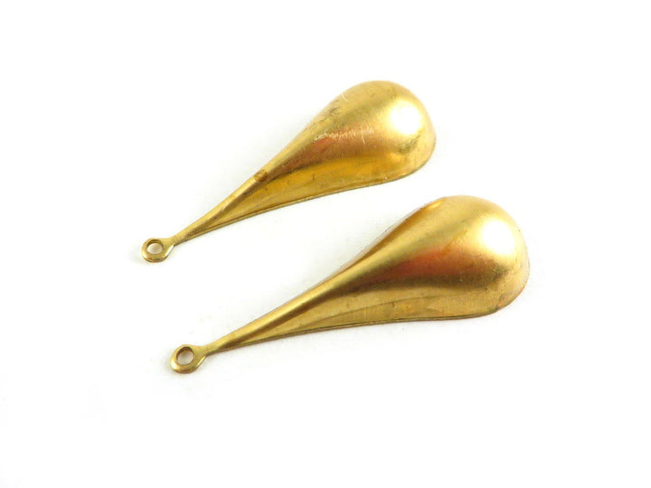 2x Breloque goutte bombée (35mm x 13mm) PV-014