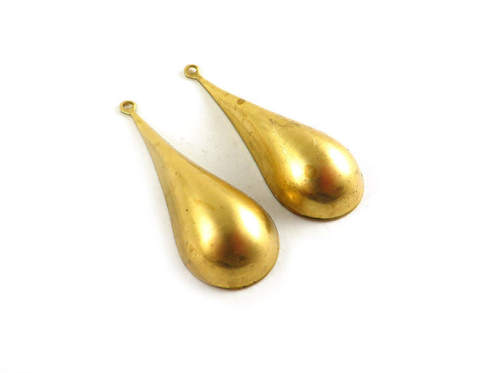 2x Breloque goutte bombée (35mm x 13mm) PV-014