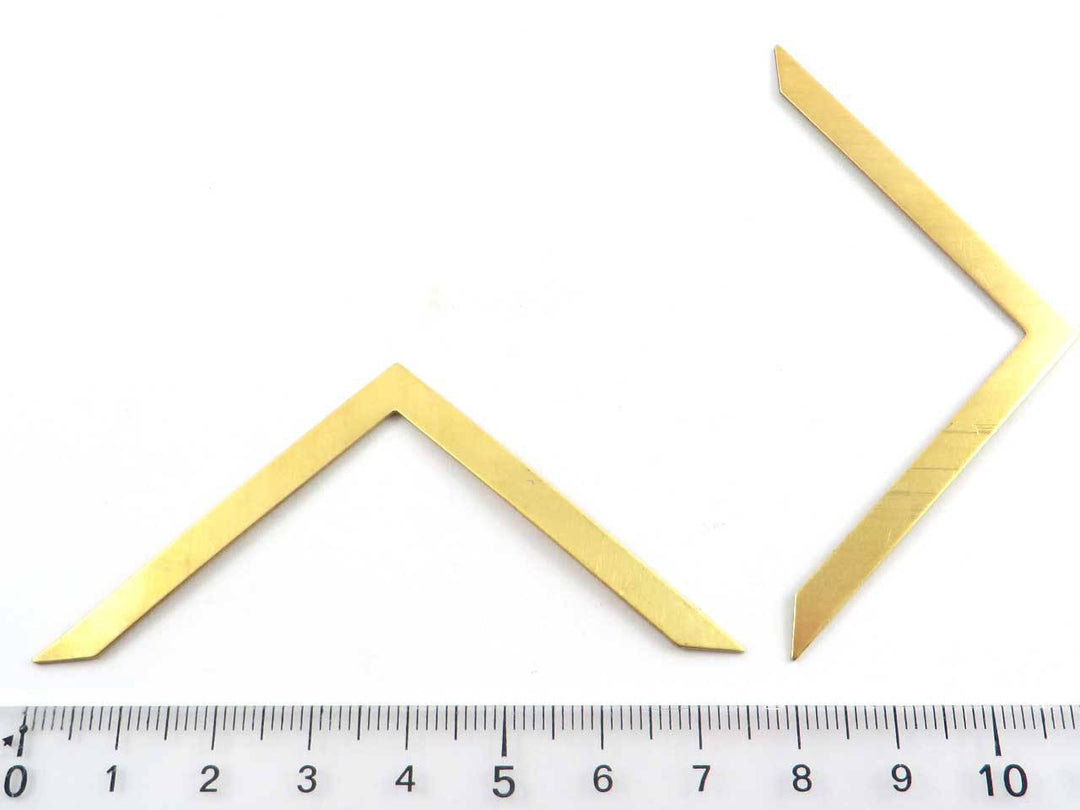 2x Estampe chevron sans trou (31mm x 75mm) PP-256