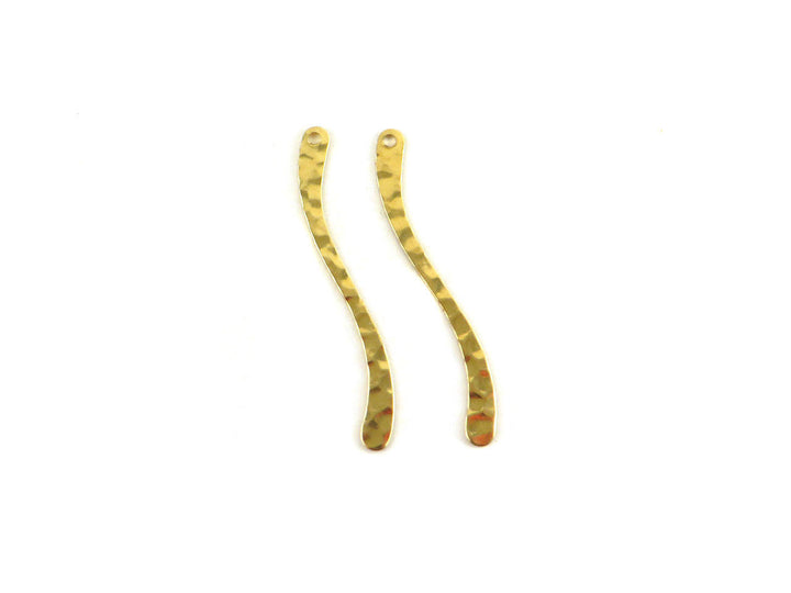 6x Breloque vague martelé (43mm) PP-129