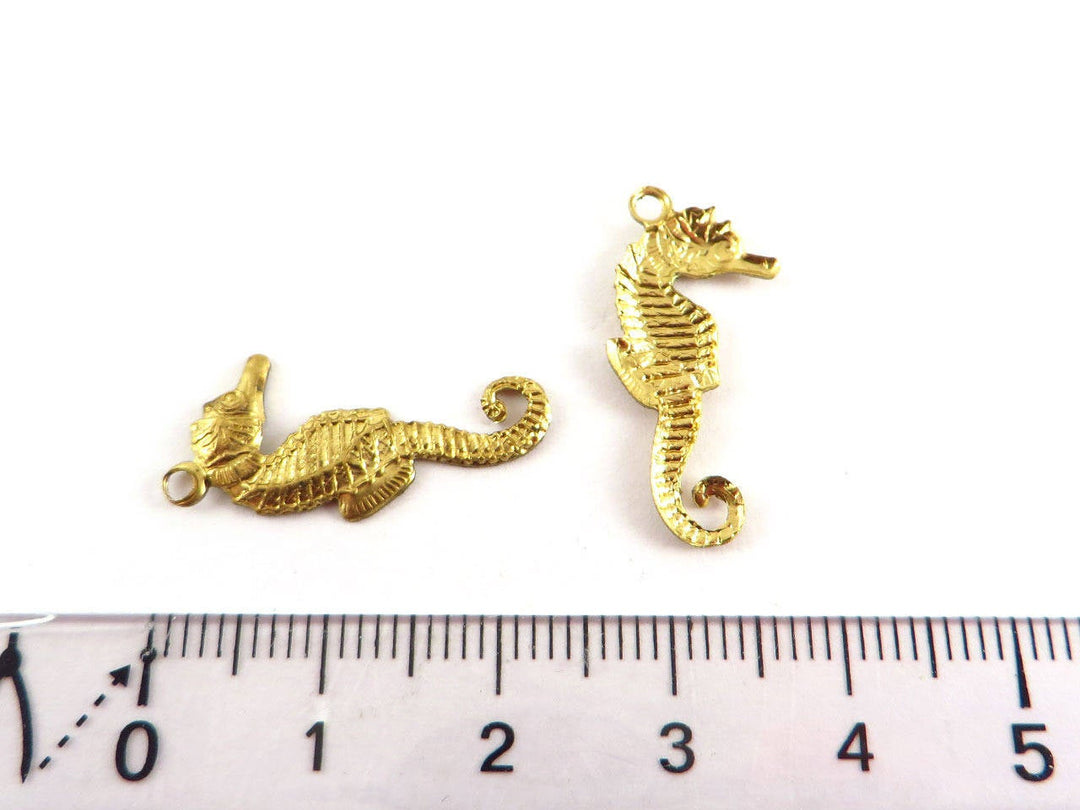 4x Breloque hippocampe (24mm x 11mm) CH-032