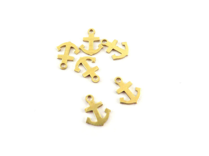 18x Breloque ancre marine (8mm x 6mm) CH-041