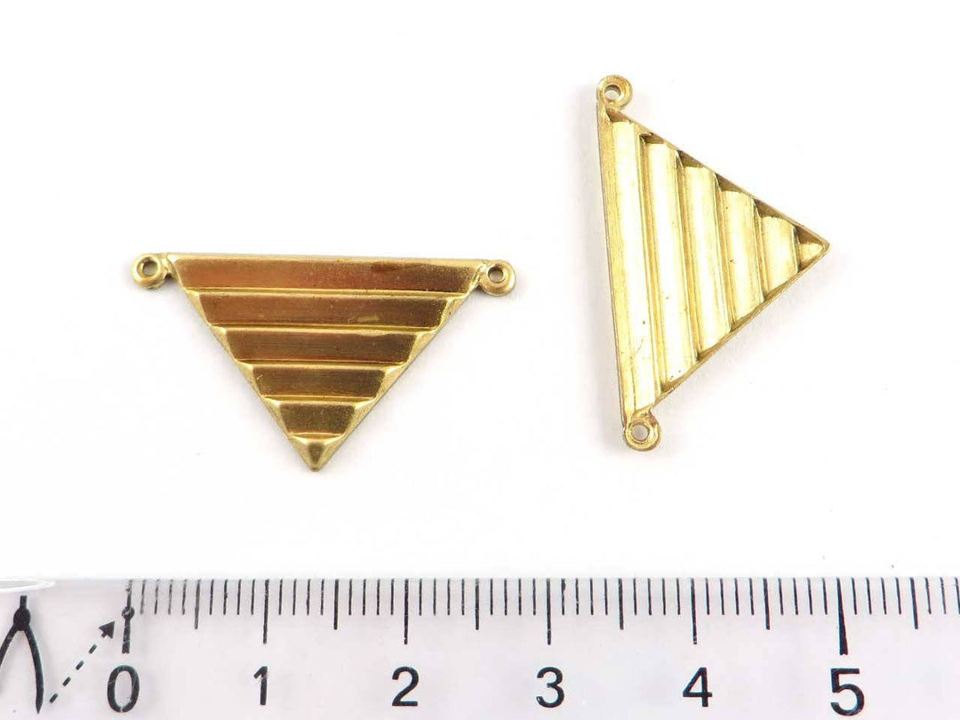 1x Connecteur triangle Art Déco (17mm x 29mm) PV-171
