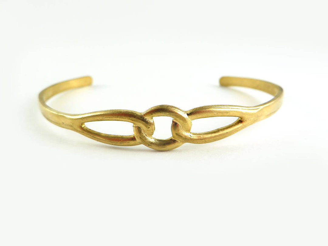 1 Bracelet jonc réglable cercle et goutte BC-002