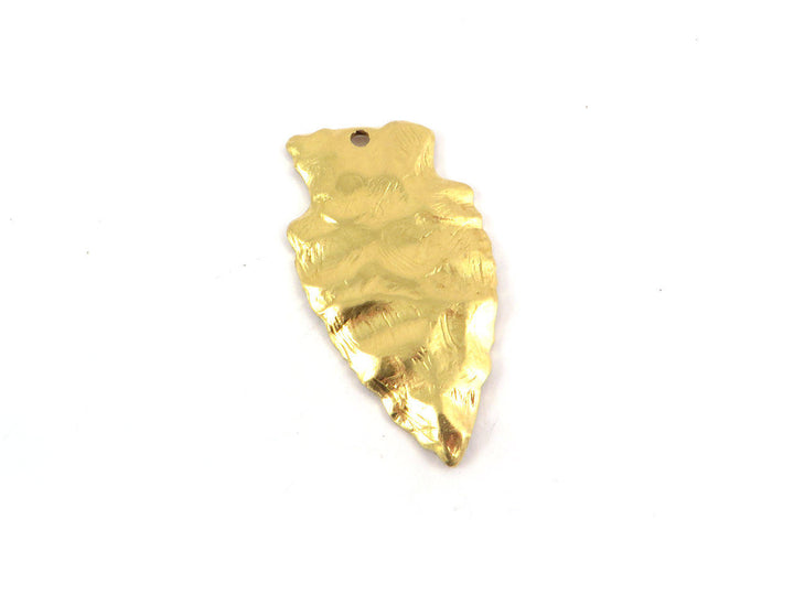 1x Pendentif pointe de silex ethnique (22mm x 44mm) CH-052