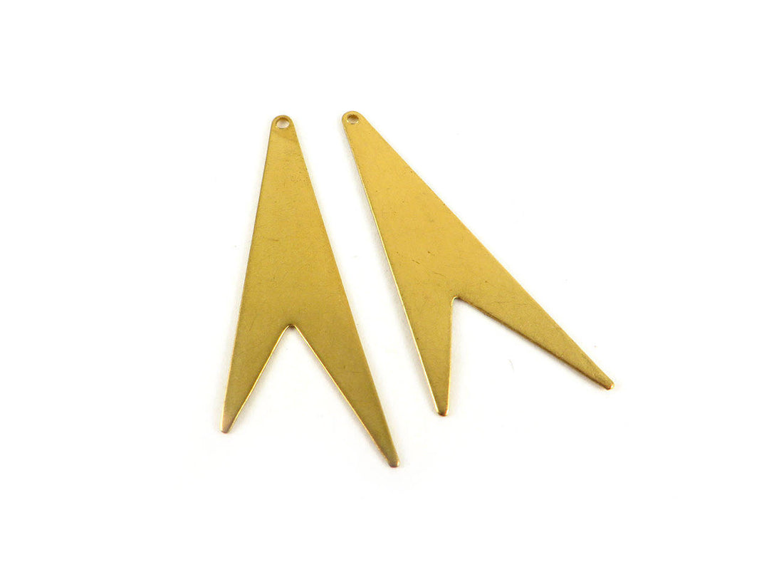 6x Breloque fanion (40mm x 16mm) PP-106