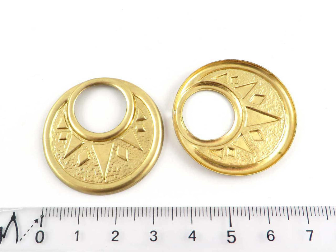 2x Pendentif disque ajouré (35mm) PV-190