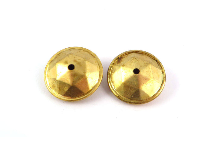 2x Grande perle toupie facette (20mm x 9mm) P-004