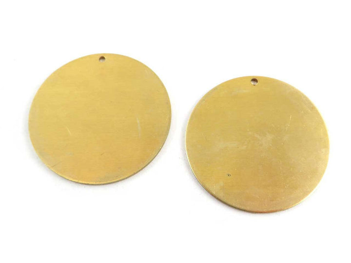 2x Pendentif disque 1mm (32mm) D-32/1H/S