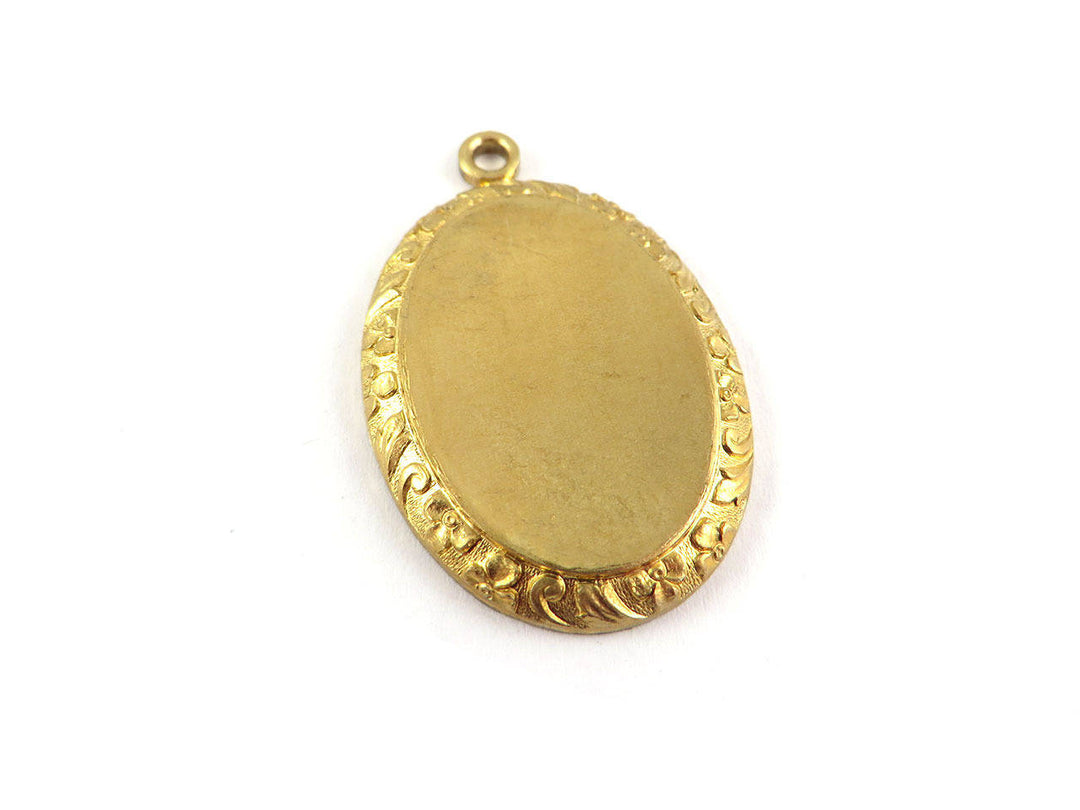 1x pendentif support cabochon 18 x 25 mm (24mm x 30mm) M-049