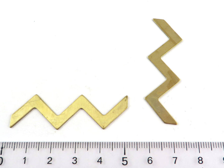 2x Estampe chevron zigzag (15mm x 65mm) PP-190