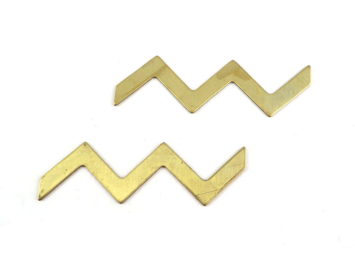 2x Estampe chevron zigzag (15mm x 65mm) PP-190
