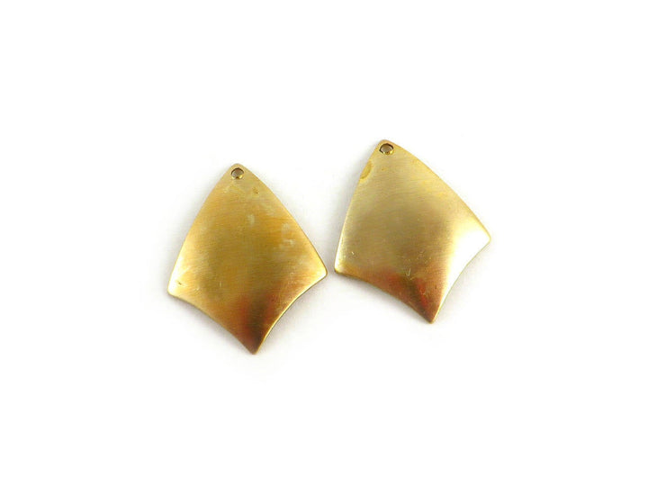 4x Breloque losange bombé (24mm x 19mm) PV-044