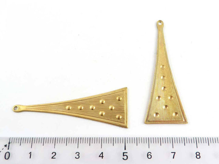 2x Pendentif triangle (19mm x 52mm) PP-238