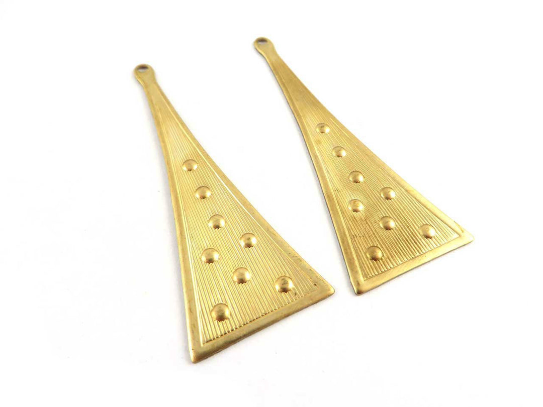 2x Pendentif triangle (19mm x 52mm) PP-238