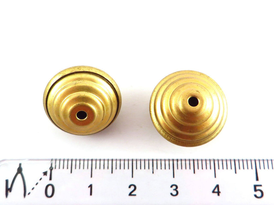 2x Grande perle toupie cannelée (13mm x 18mm) P-001