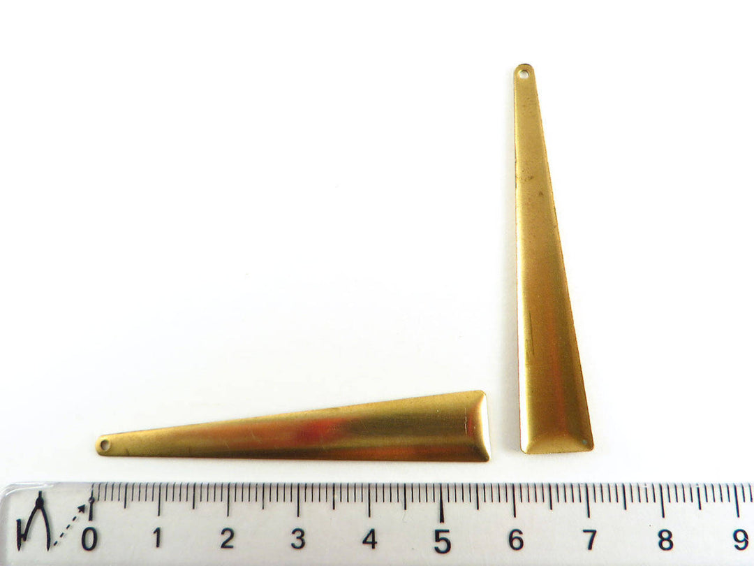 4x Breloque barre goutte triangle (57mm x 10mm) PV-031