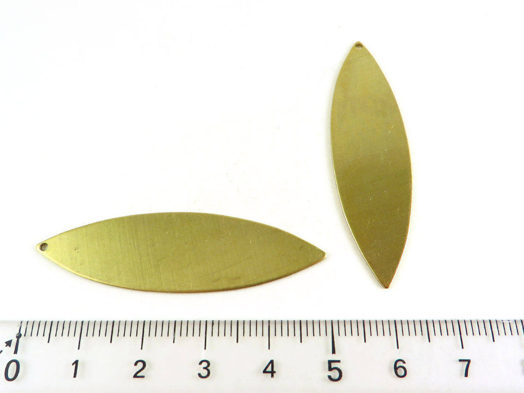 2x Breloque navette marquise (50mm x 14mm) PP-010
