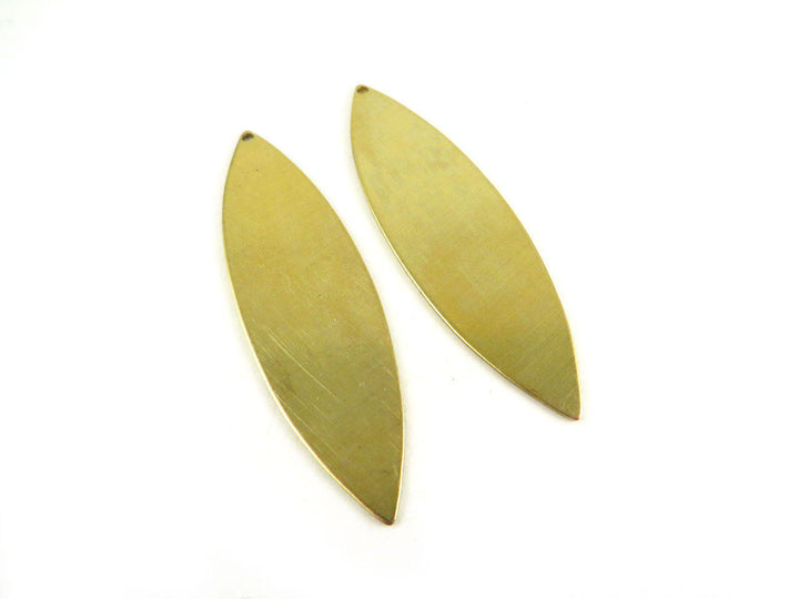 2x Breloque navette marquise (50mm x 14mm) PP-010