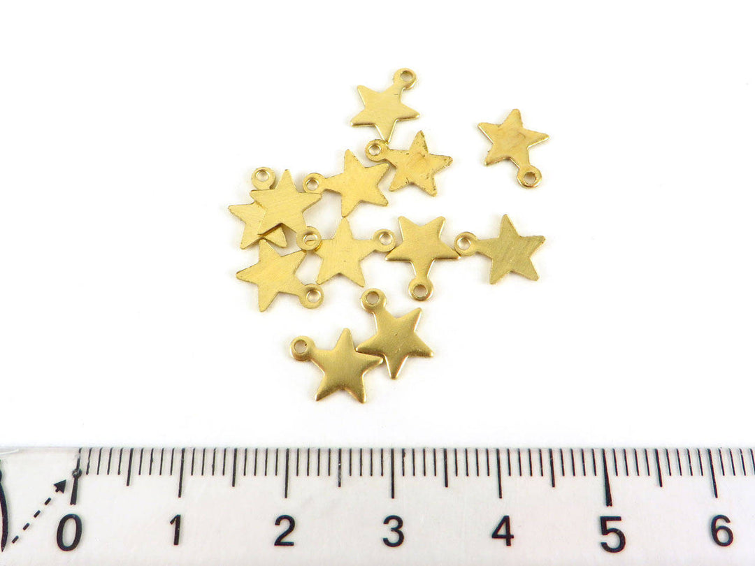 12x Breloque étoile (9mm x 8mm) CH-025