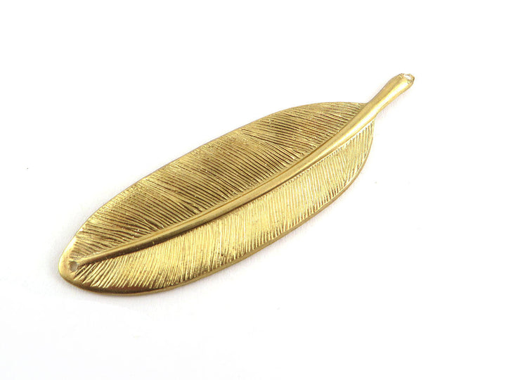 1x Connecteur plume d'oiseau (49mm x 16mm) CH-074