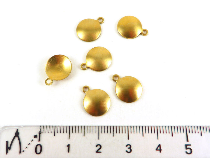 10x Breloque disque bombée (10mm) PV-075