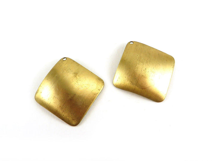 4x Breloque carré bombé (27mm x 27mm) PV-060