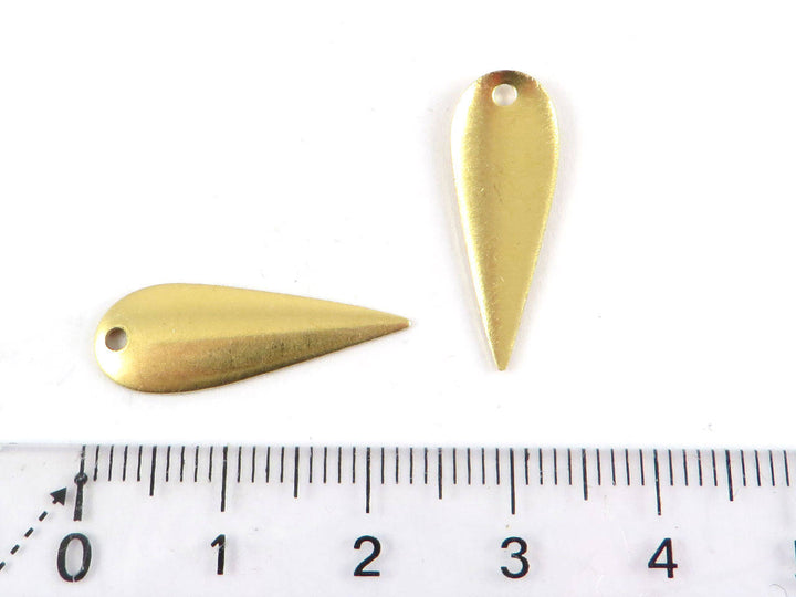 8x Breloque goutte inversée bombée (23mm x 8mm) PV-167