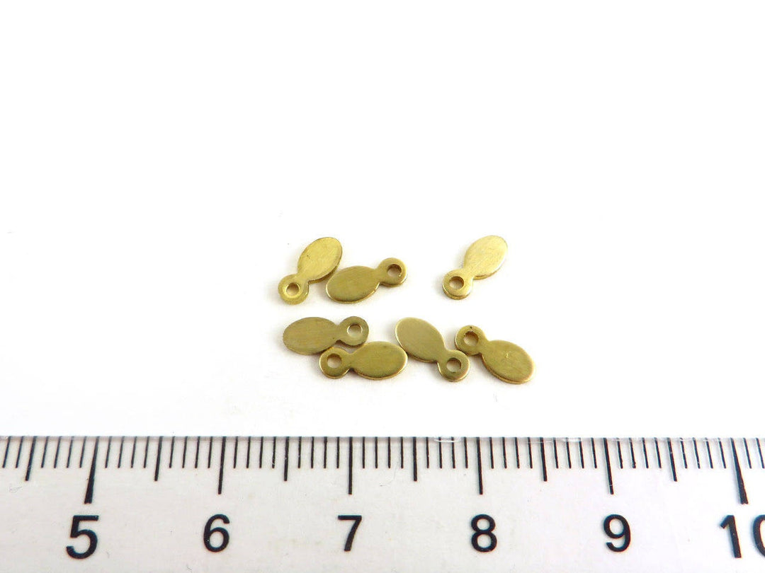 18x Breloque ovale (7mm x 3mm) PP-057