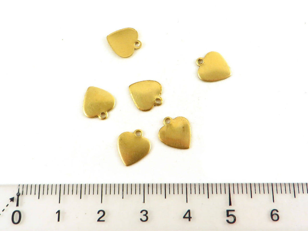 12x Breloque cœur (9mm x 9mm) CH-024