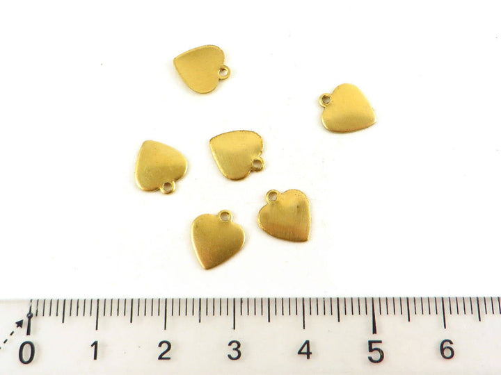 12x Breloque cœur (9mm x 9mm) CH-024