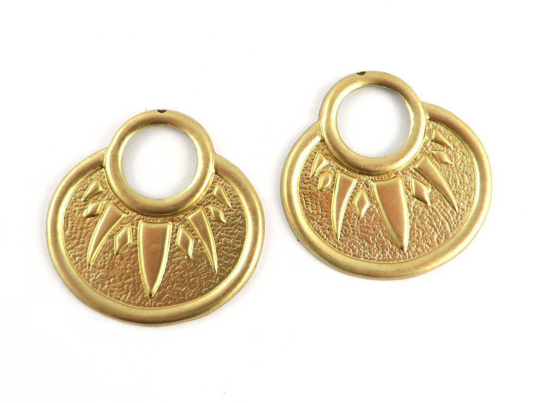 2x Pendentif goutte ajouré (38mm x 38mm) PV-191