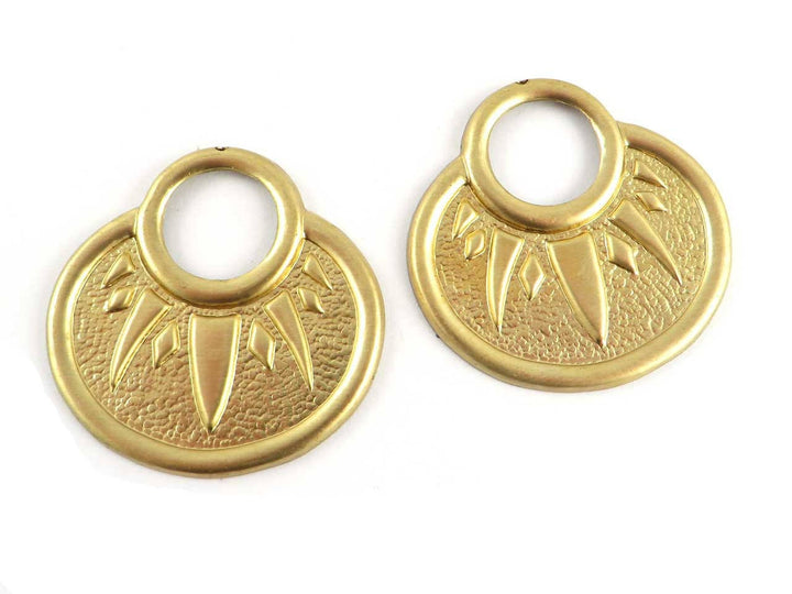 2x Pendentif goutte ajouré (38mm x 38mm) PV-191