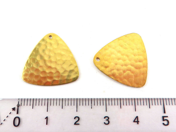 4x Breloque triangle médiator martelée (20mm x 21mm) PP-169
