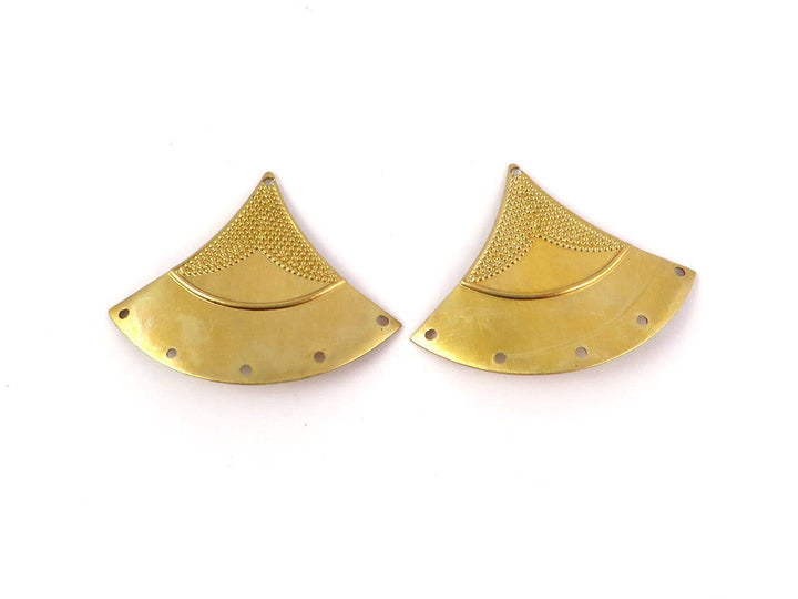 2x Connecteur triangle éventail 6 trous (31mm x 40mm) PV-117