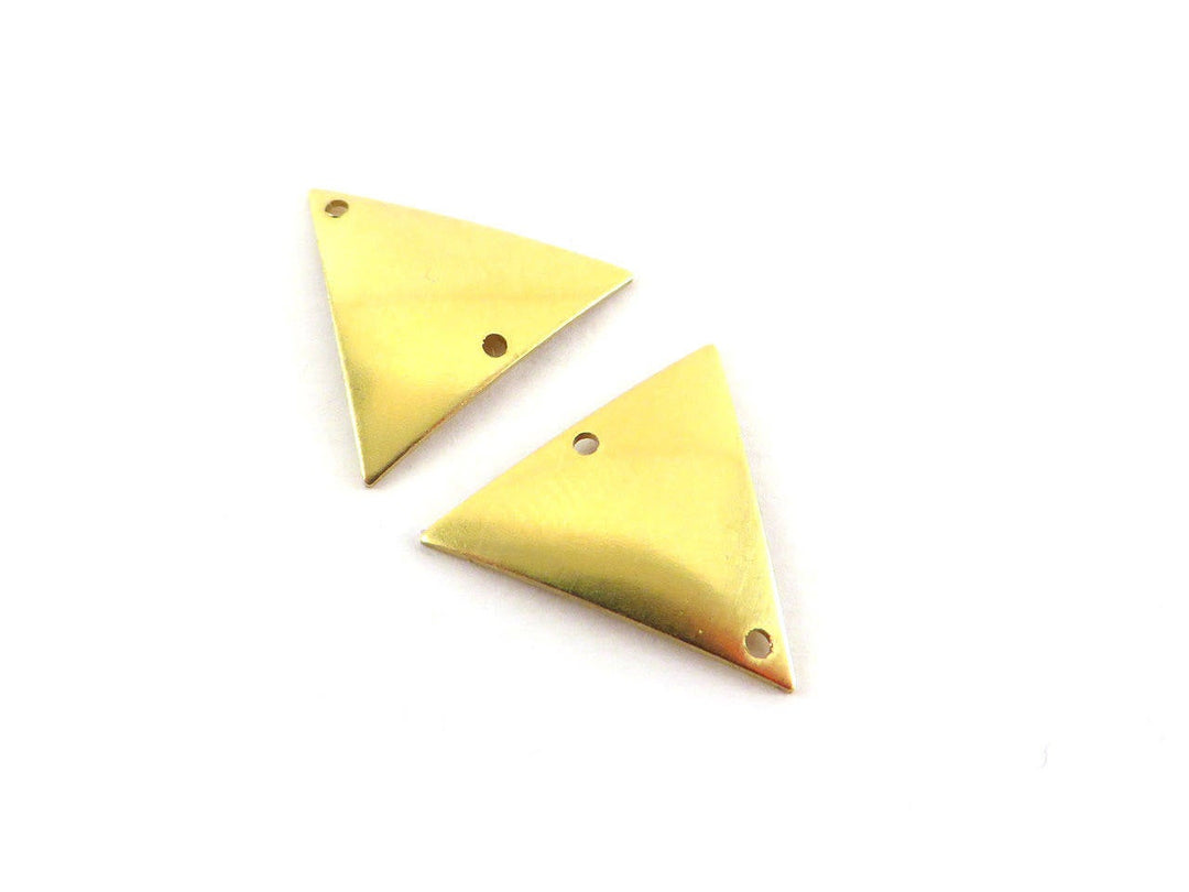 4x Connecteur triangle bombé 2 trous (15mm x 17mm) PV-106