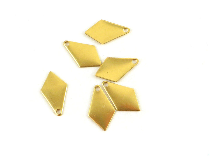 6x Breloque losange (14mm x 8mm) PV-092