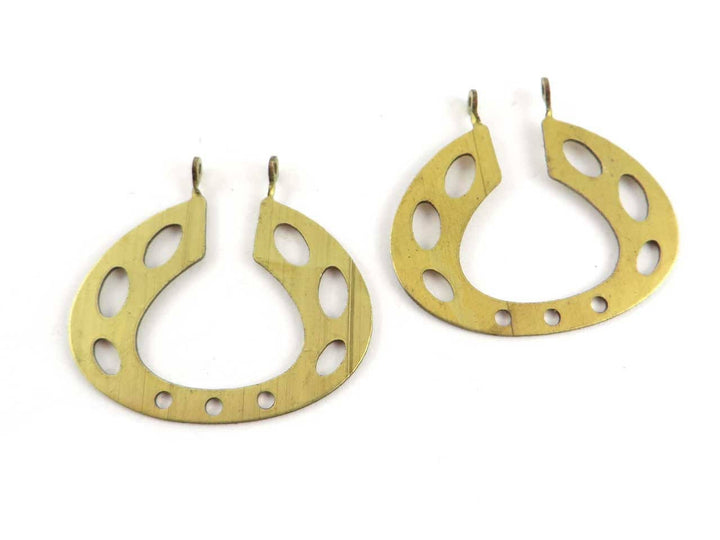 2x Connecteur poire palet ajouré organique (31mm x 33mm) PP-241