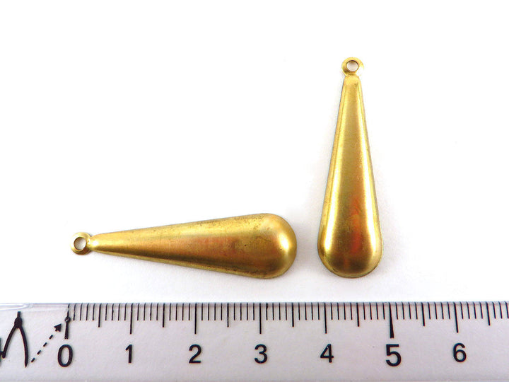 4x Breloque goutte (36mm x 10mm) PV-028