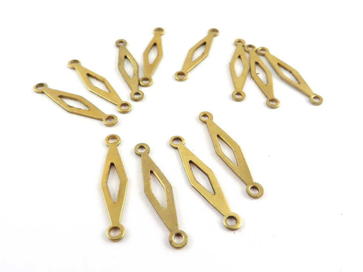 6x Connecteur losange ajourée (5mm x 22mm) PP-207