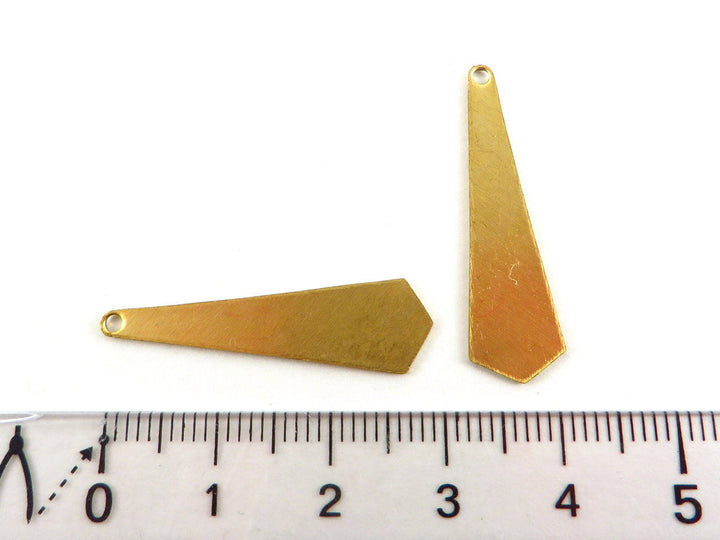 6x Breloque losange cravate (30mm x 9mm) PP-051