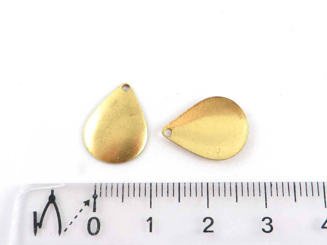 4x Breloque goutte bombé (12mm x 16mm) PV-161