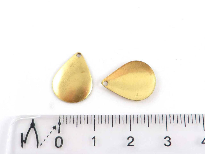 4x Breloque goutte bombé (12mm x 16mm) PV-161