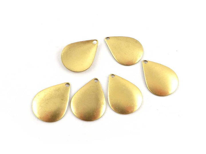 4x Breloque goutte bombé (12mm x 16mm) PV-161