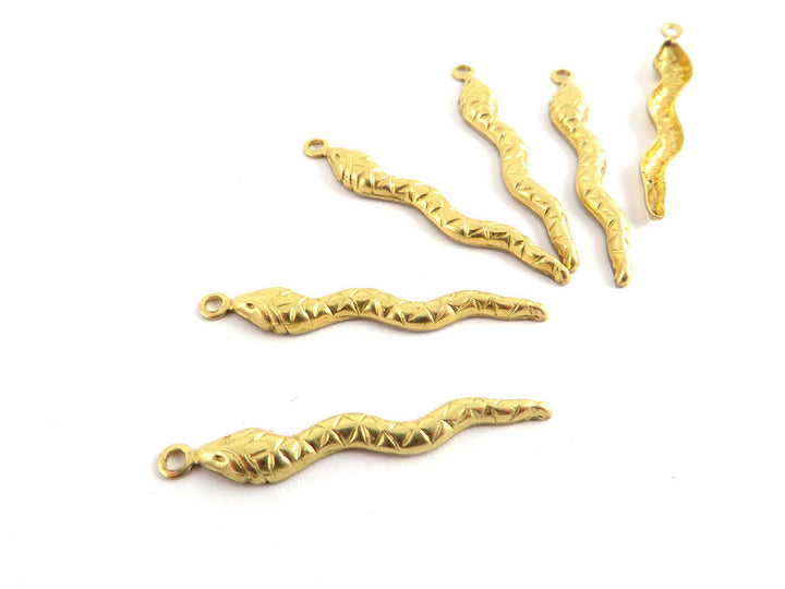 18x Breloque serpent (28mm x 4mm) CH-008