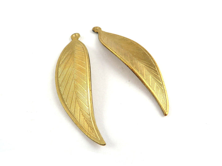 2x Breloque feuille d'arbre (2 tailles) CH-067/CH-075