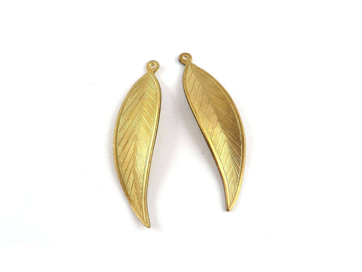 2x Breloque feuille d'arbre (2 tailles) CH-067/CH-075
